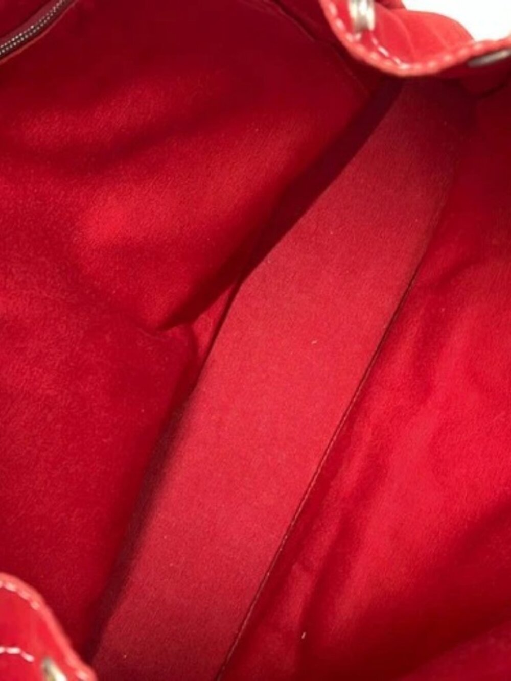 HERMES Sac Deauville Tote MM - Red Canvas None Tote Bag - Picture 7 of 10